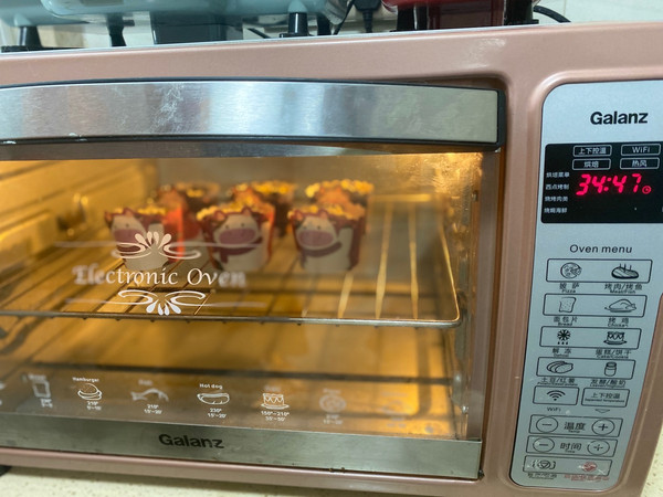 0卡甜品蓝莓玛芬蛋糕