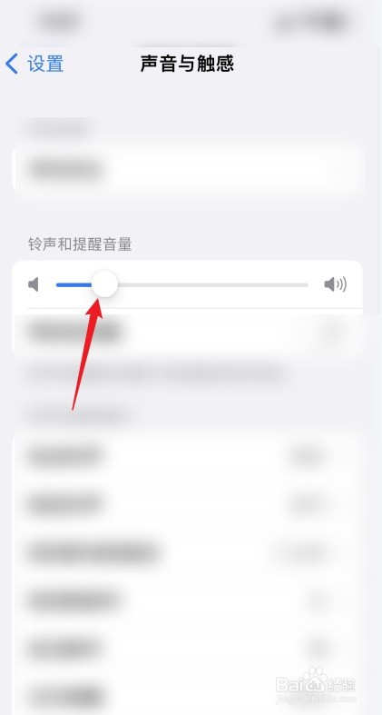在苹果手机中怎么调整铃声和提醒音量？