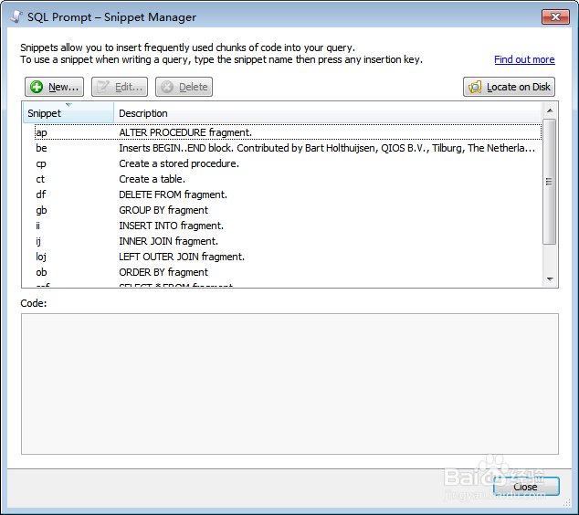 sql server编写脚本时自动提示和自动格式化