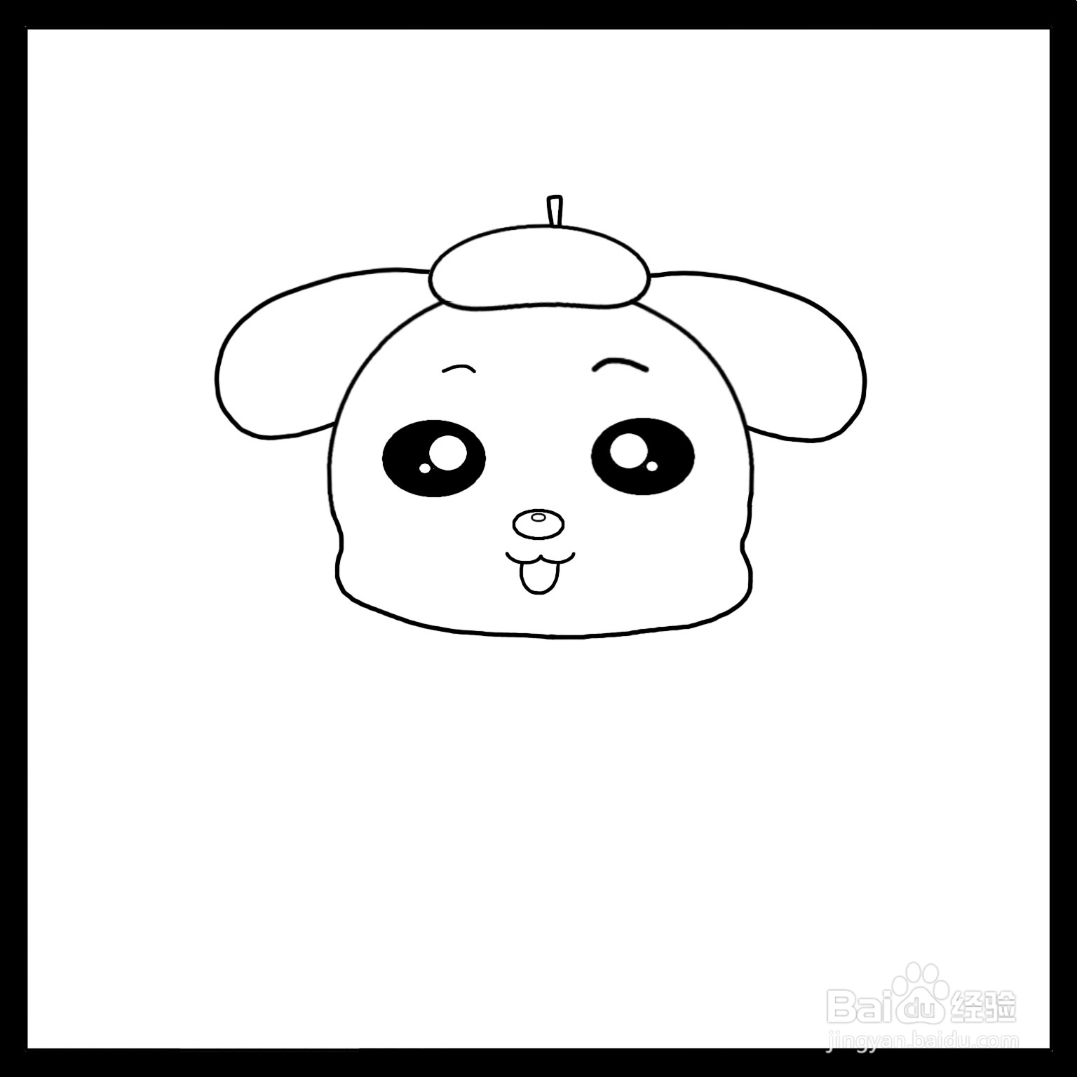 怎么画小狗简笔画(儿童简笔画)