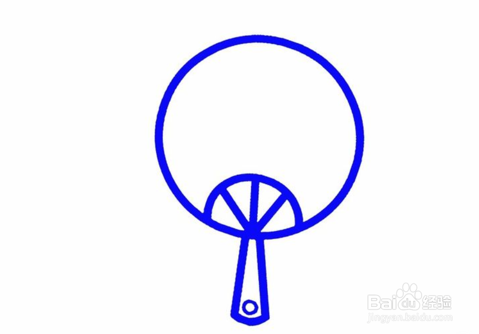 简笔画扇子怎么画?