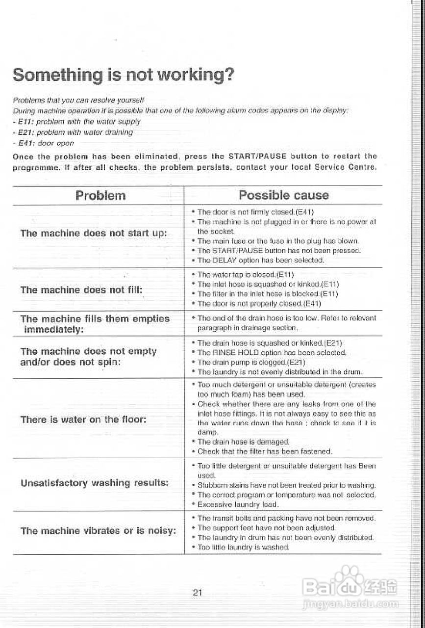 伊莱克斯EW-1260S全自动滚筒洗衣机使用说明书:[5]
