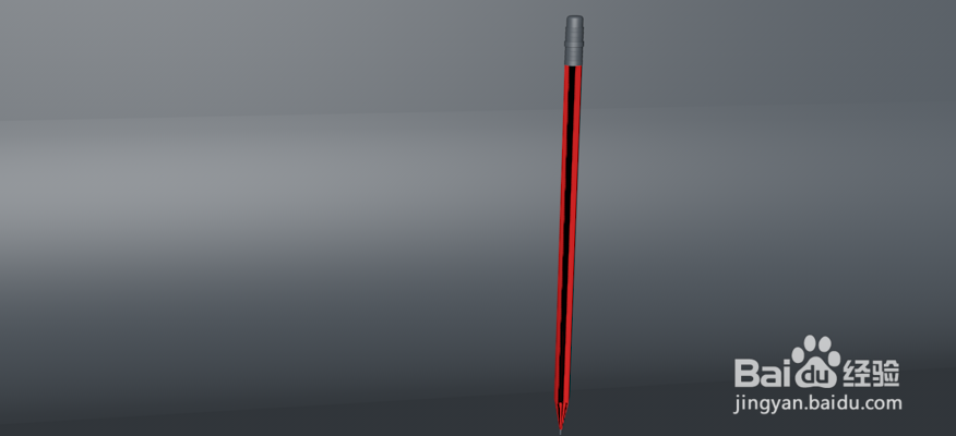 <b>c4d绘制3D铅笔（13）：如何给铅笔上色</b>