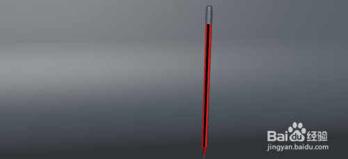 c4d绘制3D铅笔（13）：如何给铅笔上色？