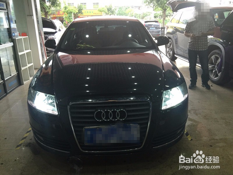 泸州改灯老款奥迪A6更换原装新款海拉四双光透镜