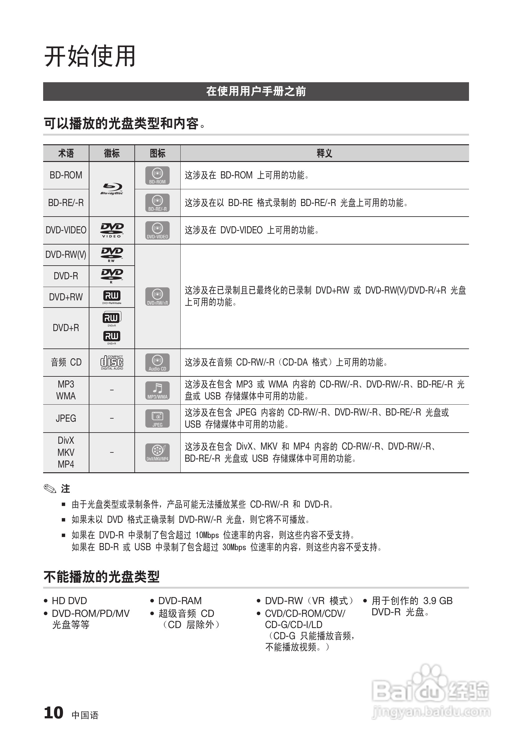 三星BD-C5500高清播放机使用说明书:[8]