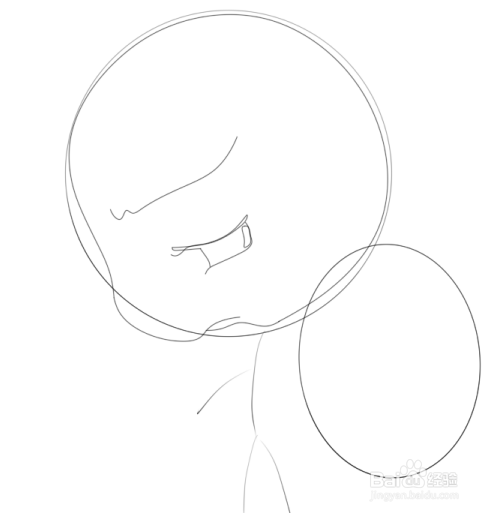 简笔画--卡通悲伤的小乌龟画法