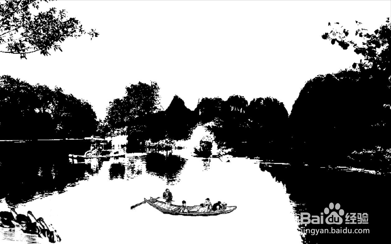 与朱元思书简笔画