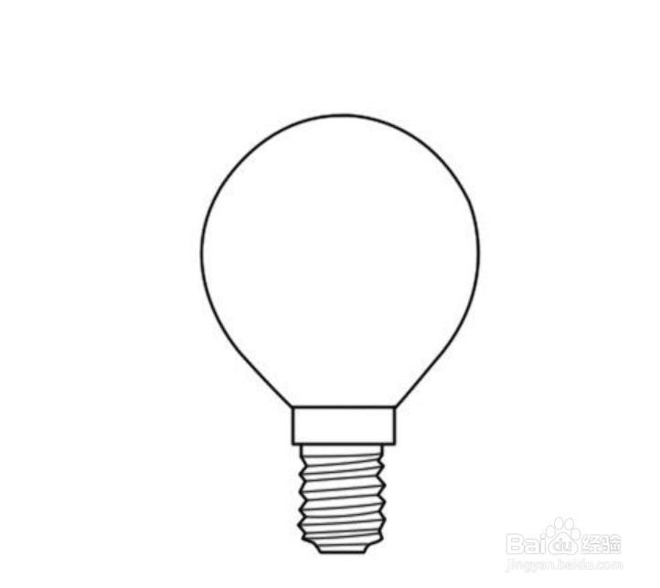 如何画灯泡简笔画
