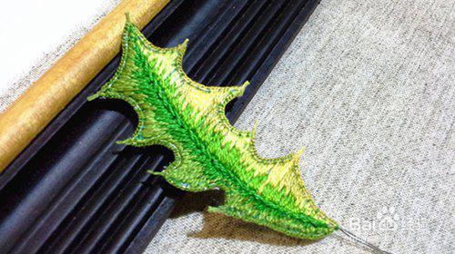 开始学习立体刺绣的绣法