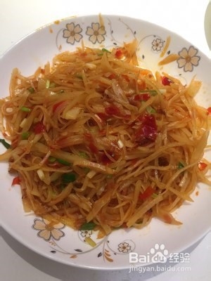 醋溜土豆丝的做法