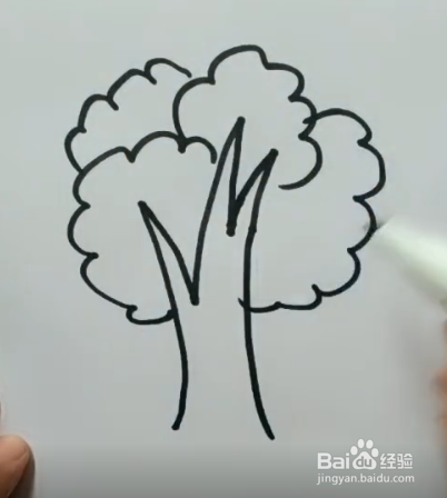 怎样简笔画果树