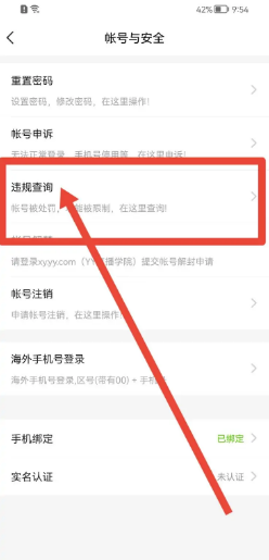 YY软件如何查看账号是否违规？