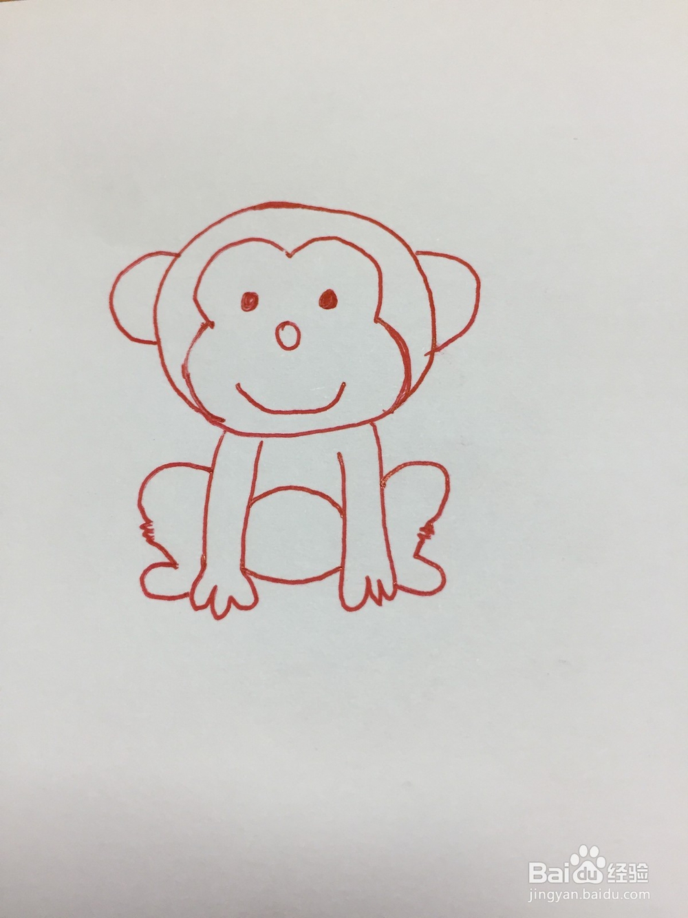 猴子怎么画简单好学
