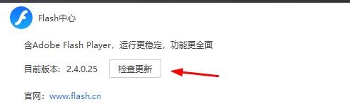 flash大厅如何进行检查更新