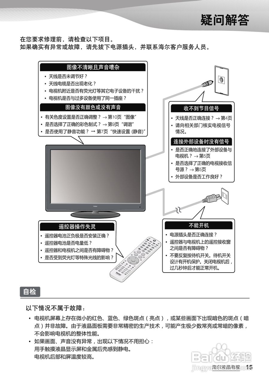 海尔LE42A300液晶彩电使用说明书