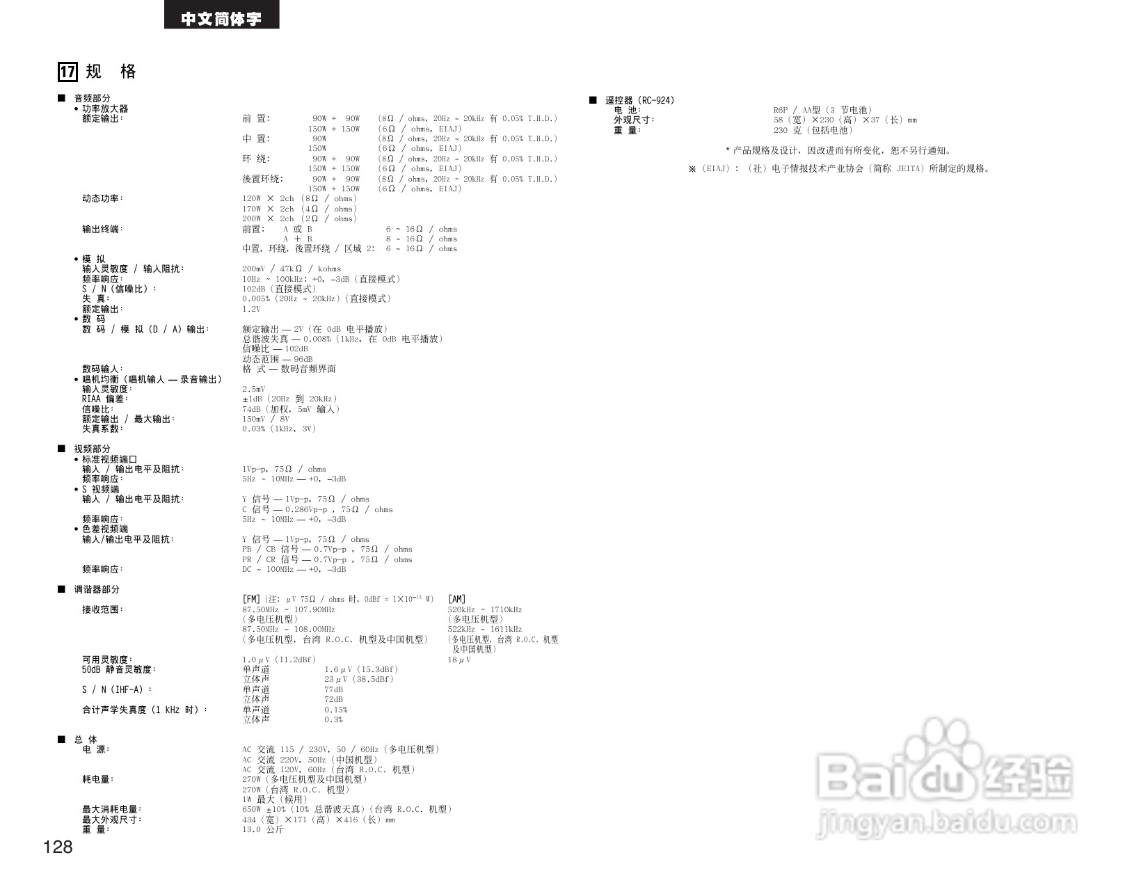 DENON AVR-2803收音环绕扩音机操作说明书:[7]