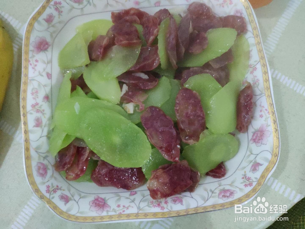 莴笋炒腊肠,莴笋怎样炒好吃