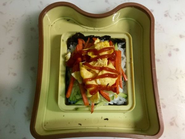 米饭三明治#优思明恋恋冬日,我要稳稳的爱#
