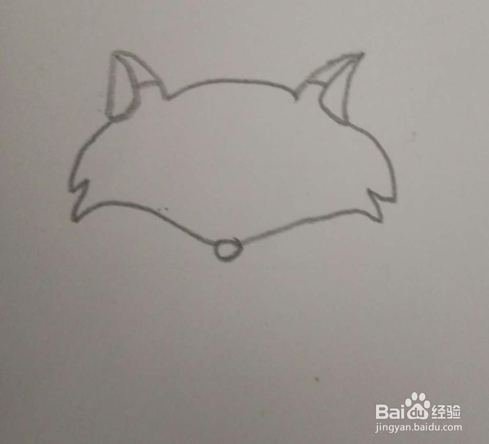 画简笔画狐狸的第四种画法