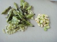 肉末炒蚕豆的做法