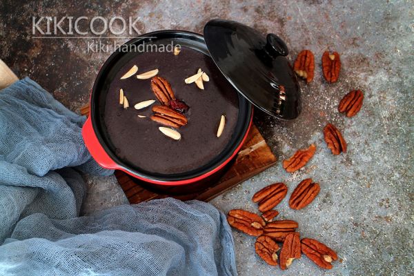 碧根果黑芝麻黑米糊