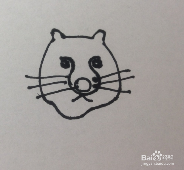 如何画豹子的儿童画?