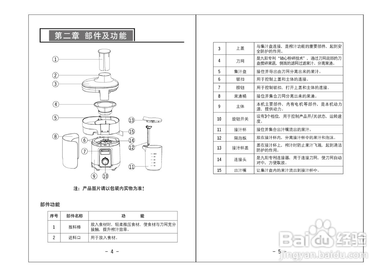 九阳榨汁机l3c9拆解图图片