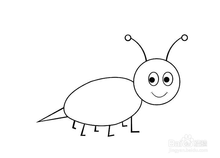 如何画卡通蜜蜂