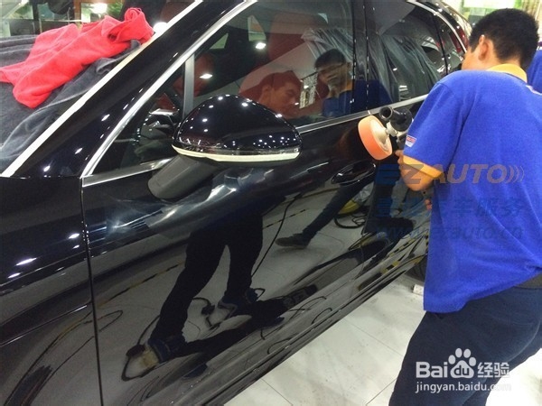 保时捷全车漆面美容效果