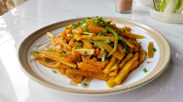 椒蒜生炒南瓜条