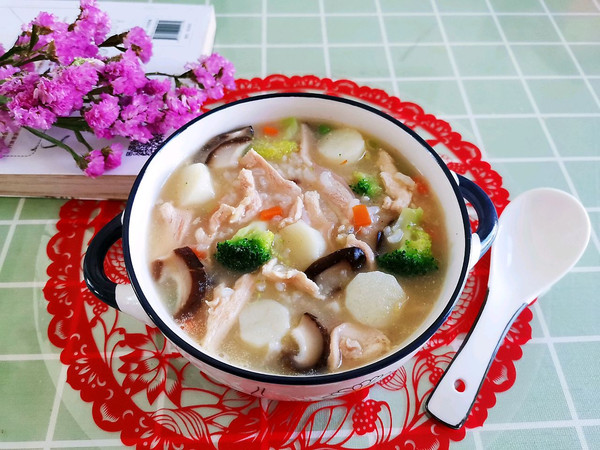 山药鸡肉蔬菜粥