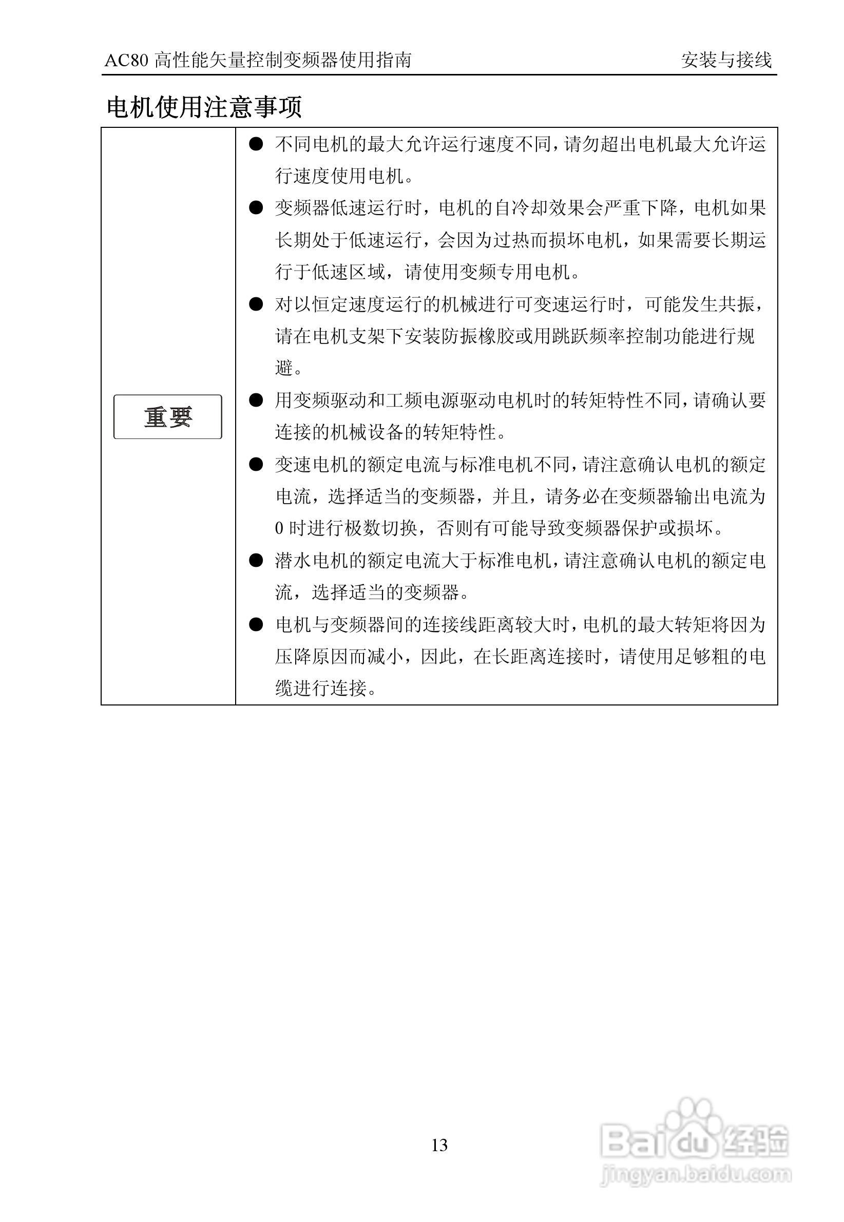 伟创AC80-T3-700G高性能矢量变频器使用手册:[2]