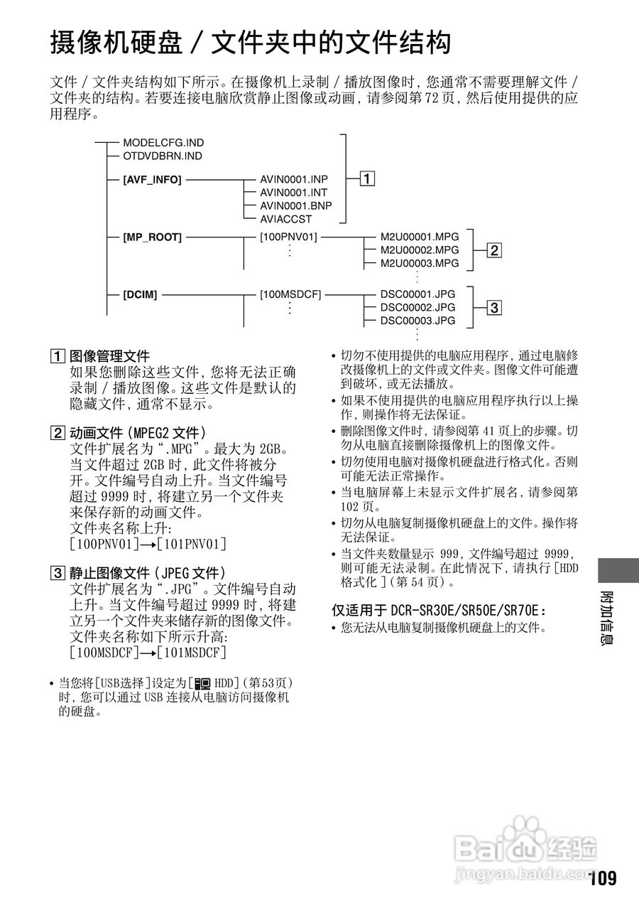 索尼DCR-SR70E数码摄像机使用说明书:[11]