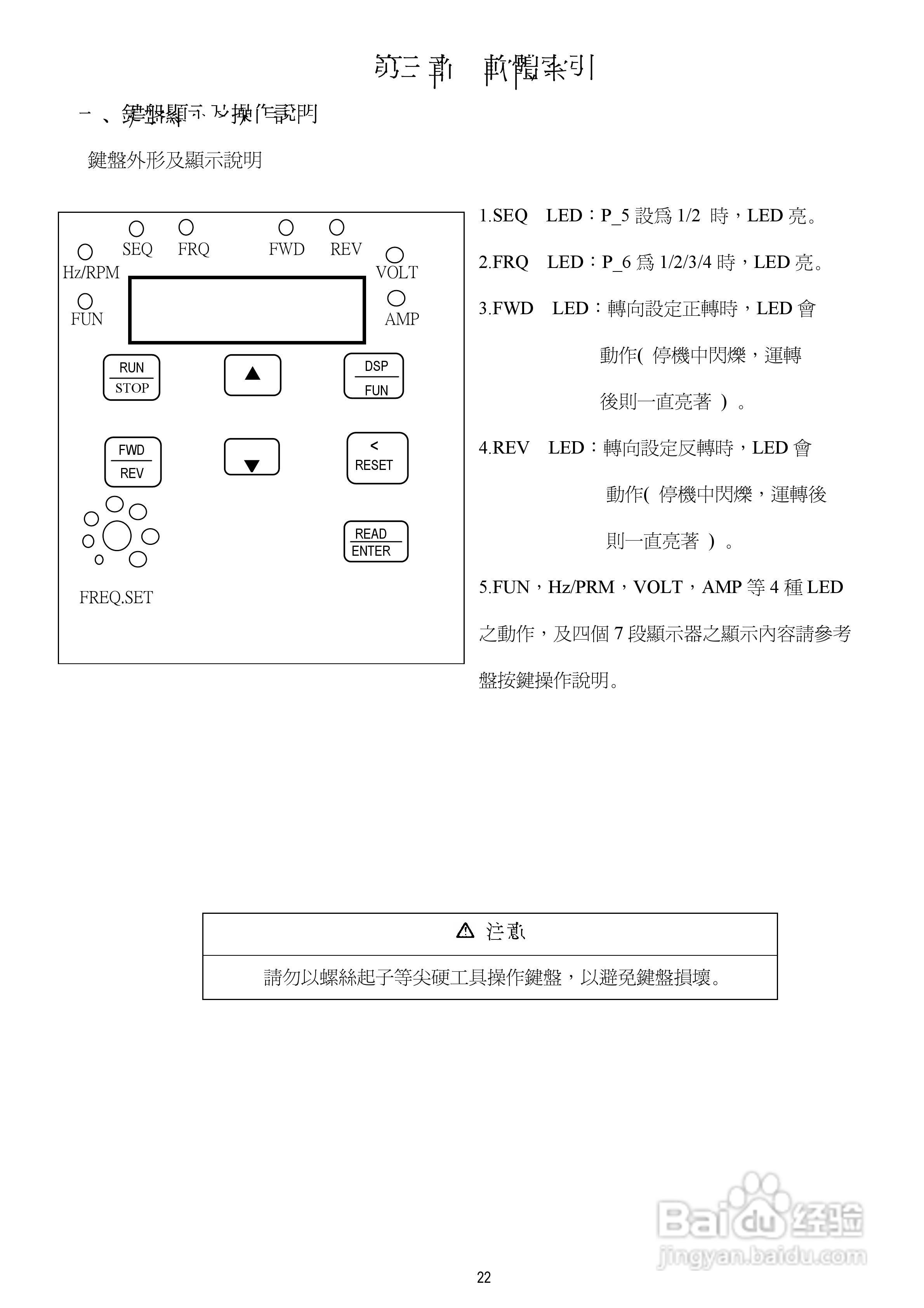 台安T-VERTER V2-460-H3变频器使用手册:[3]