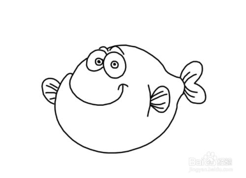 动物简笔画:胖头鱼简笔画画法