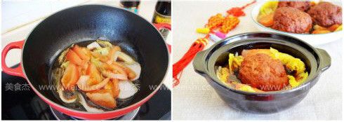 阖家团圆狮子头的做法
