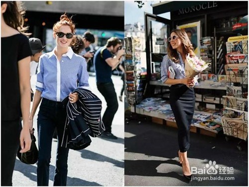 开春换衣啦，赶快跟着诗诗宋佳穿条纹衬衫吧！