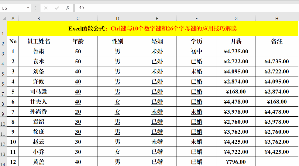 Ctrl键与数字键、字母键的组合应用技巧解读!