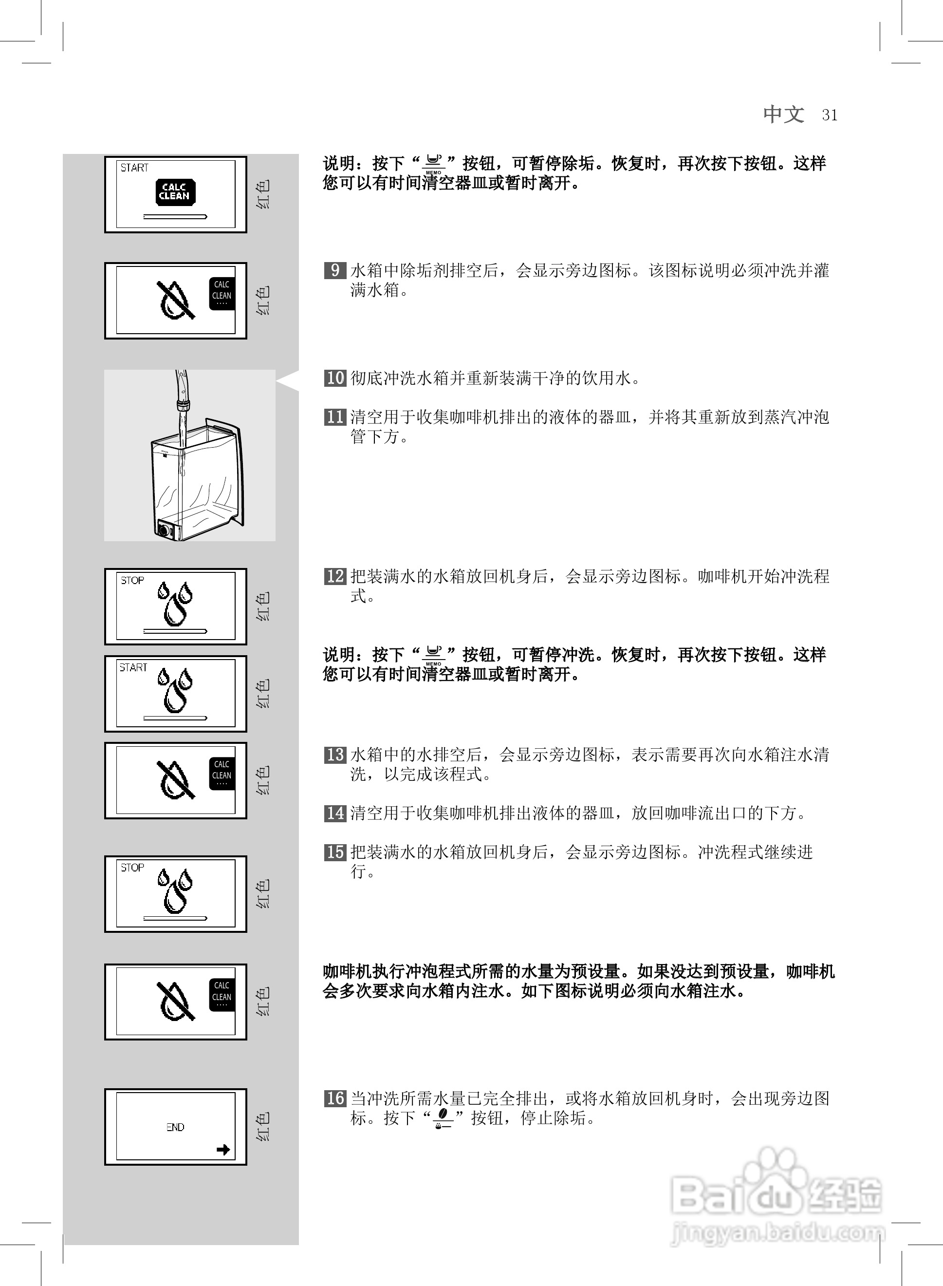 飞利浦HD8751全自动咖啡机使用说明书:[4]