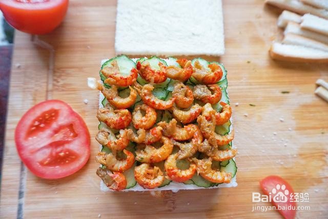 家庭自制小龙虾三明治