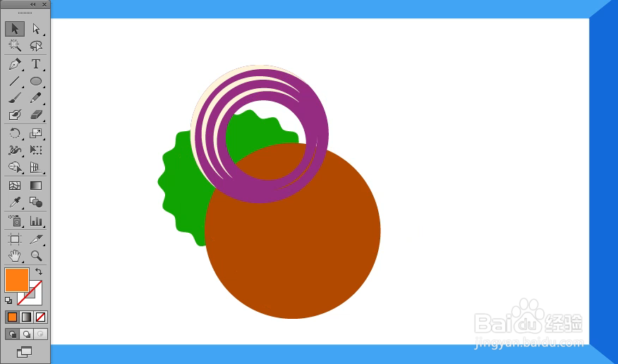 怎样在illustrator中绘制三明治小图标