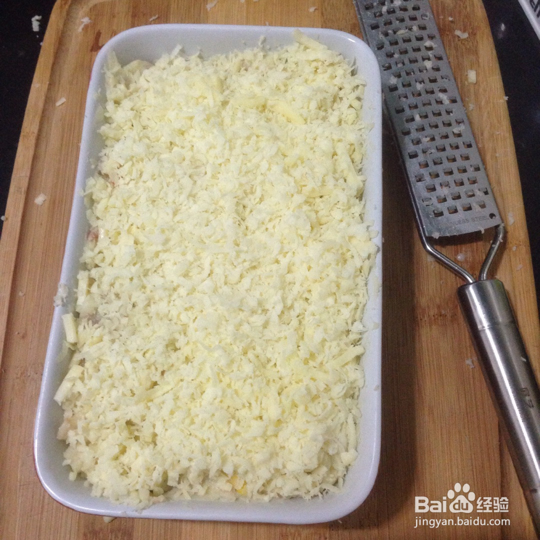 芝士培根焗土豆泥的做法