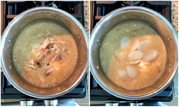 菠菜鸡肉汤年糕