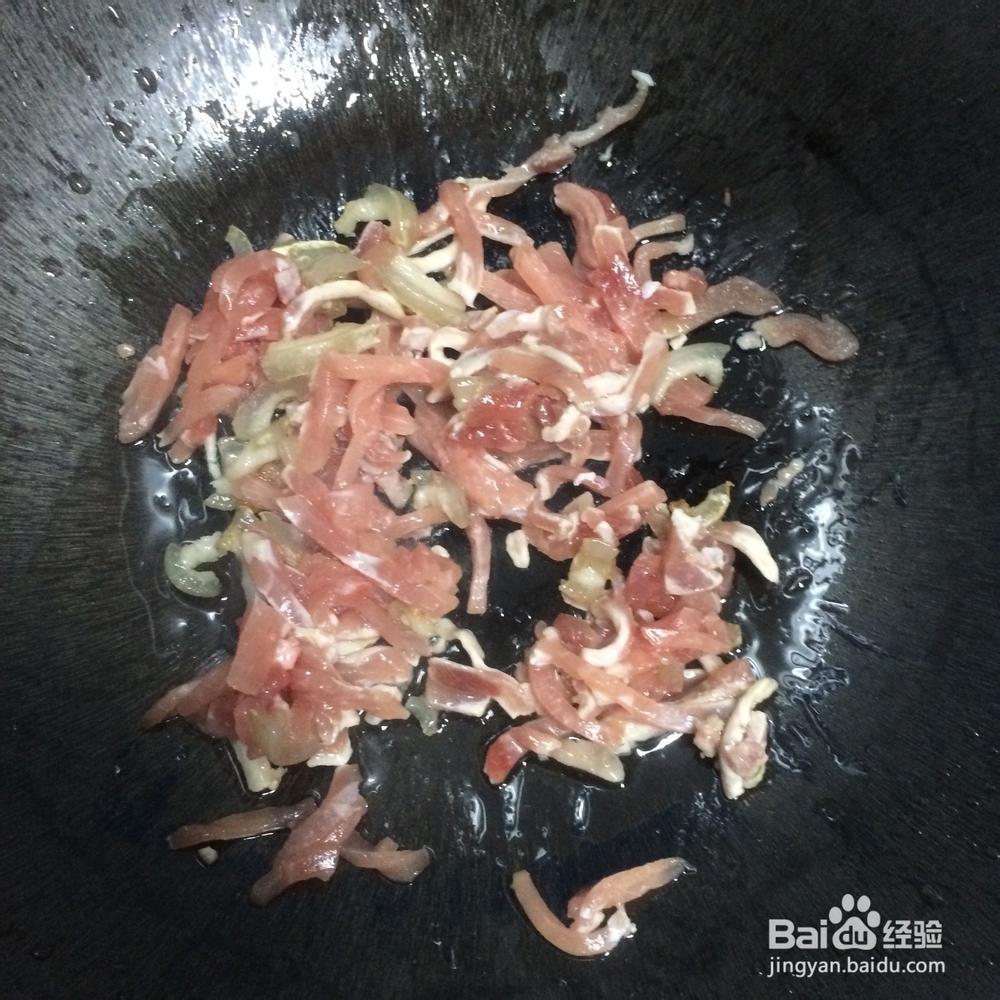 三餐小菜——肉丝炒咸菜的做法