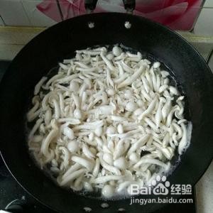 白玉菇炒肉丝