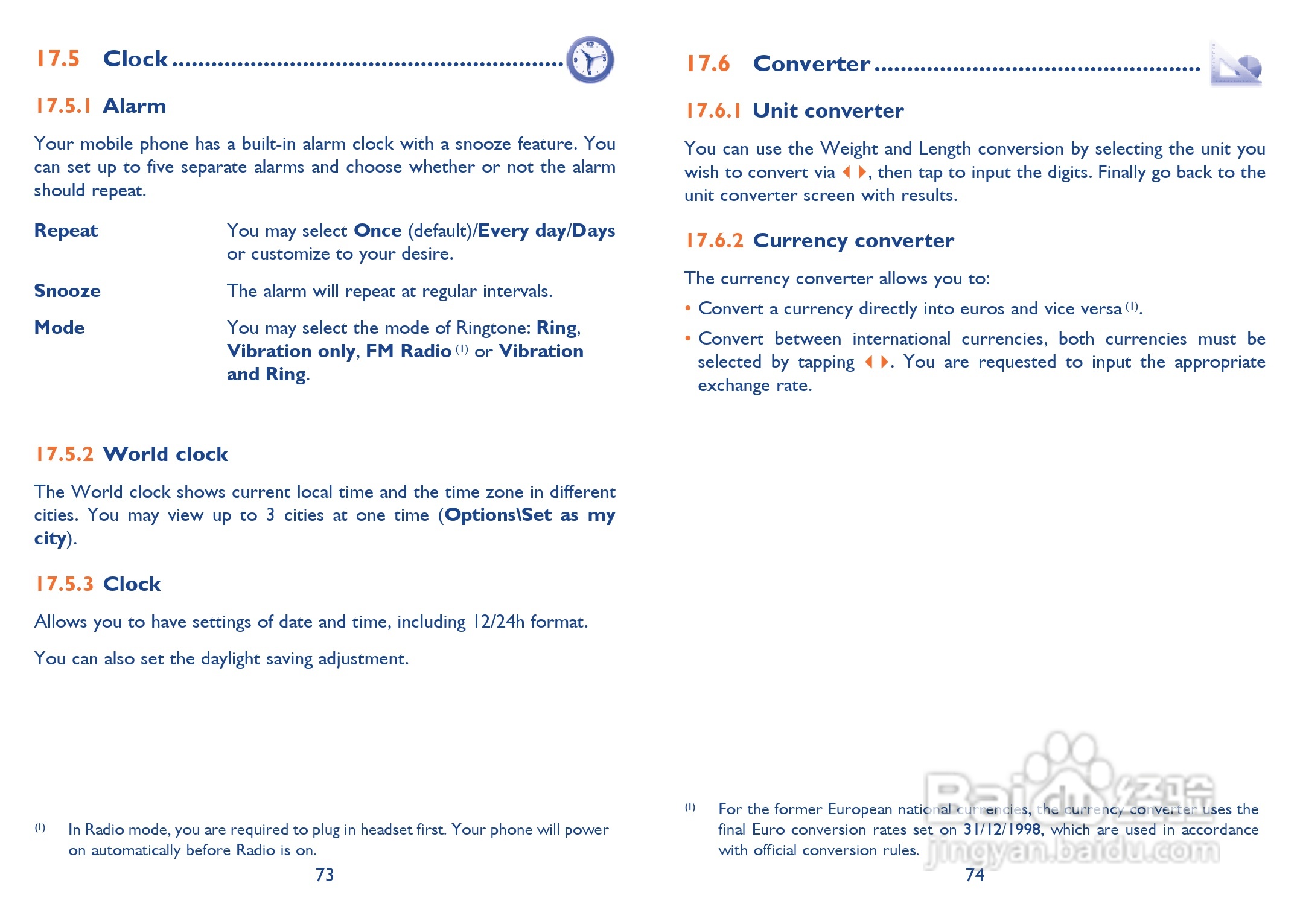 阿尔卡特OT-710手机使用说明书:[4]