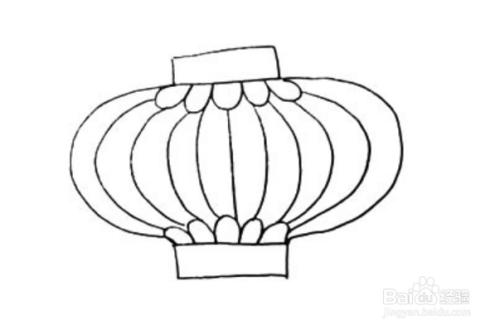 中秋节灯笼简笔画
