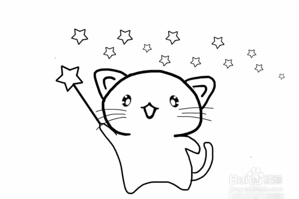 小猫图片简笔画