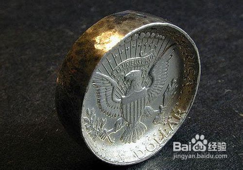 硬币制作的硬币戒指
